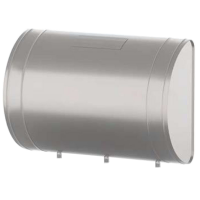 Бак для теплообменника 0.8 мм горизонтальный, нержавейка (штуцер 3/4") УМК