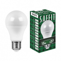 Лампа светодиодная SAFFIT SBA6015 Шар E27 15W 6400K дневной /155016
