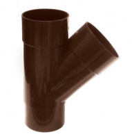 Тройник водосточной трубы MUROL 80/45 коричневый 12679