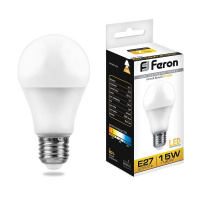 Лампа светодиодная Feron LB-94 Шар E27 15W 2700K теплый /4774179