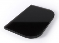 Лист напольный Везувий стеклянный BLACK 600*400*8 мм