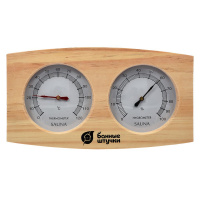 Термометр с гигрометром Банная станция 24,5х13,5х3 см /18024