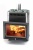 Печь банная ТМФ Витрувия II Inox с большим светопрозрачным экраном, антрацит с нержавеющими вставками