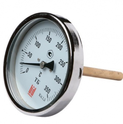 Термометр биметаллический ТБ-63Т/46 (0-120) G1/2 осевой