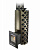 Печь банная ТМФ Арабеска XXL Inox Люмина черная бронза с закрытой каменкой и светопрозрачным экраном 28 см