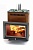 Печь банная ТМФ Витрувия II Inox с большим светопрозрачным экраном, с теплообменником, терракота