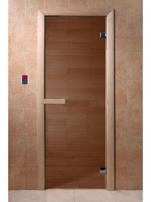 Дверь Бронза 190х70, 6 мм, 2 петли (коробка хвоя) DoorWood DW01217
