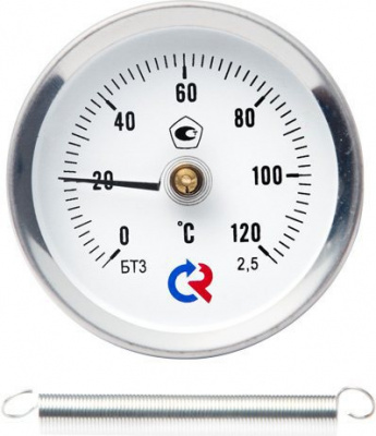 Термометр БТ-30.010(0-150С) 2,5  63мм, крепление-пружина